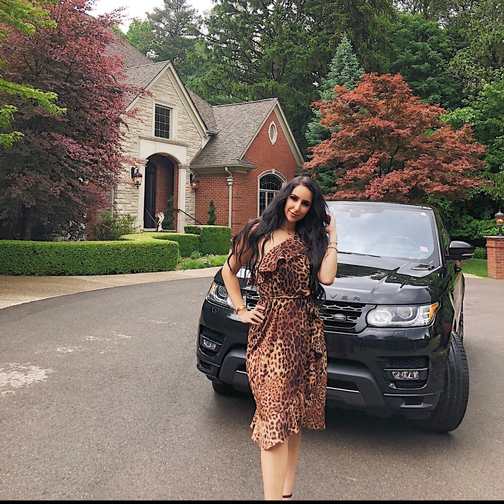 PrettyLittleThing leopard print dress